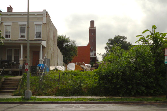 While it doesn't look like much now, this lot will soon be four new condos