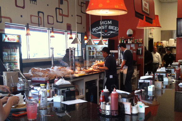 The interior of MGM Roast Beef