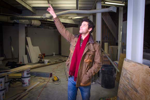 Rise Events' Max Kirschenbaum shows off the Powerhouse space