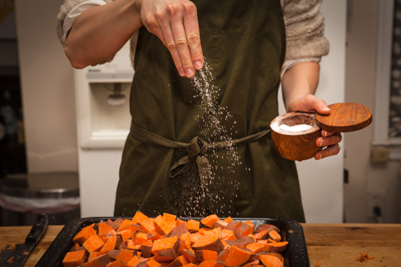 Seasoning sweet potatoes