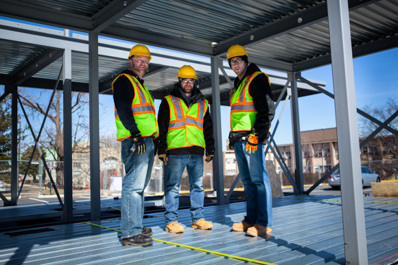 CUA, GWU, and American University students are collaborating to build an energy-efficient house of the future