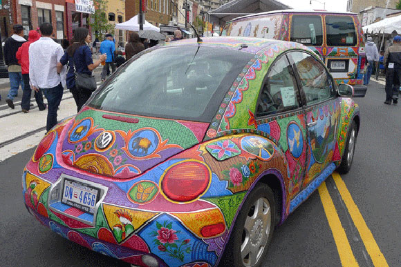 An "art car" on H Street during the 2011 H Street Festival