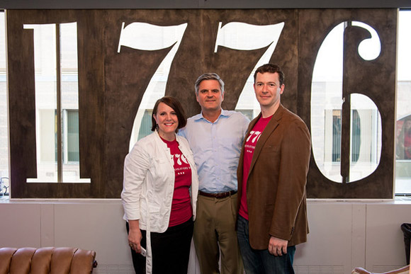 Donna Harris, Steve Case and Evan Burfield