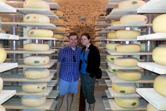 Conan and Gen O'Sullivan inside a cheese-aging cave in Pennsylvania. The D.C. transplants hope to open the District's first (in years) creamery, where cheese will be made and aged on site