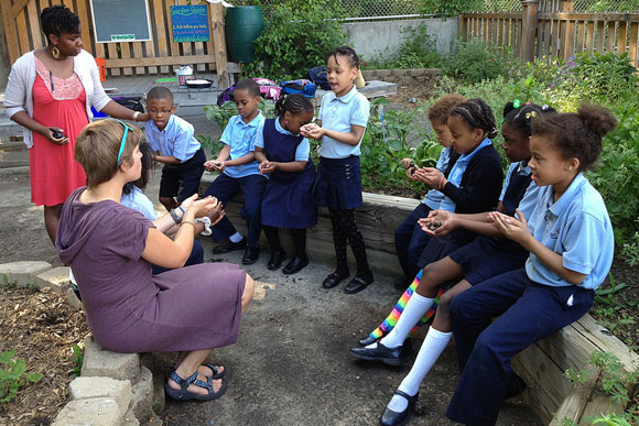 DC Prep students learn about gardens