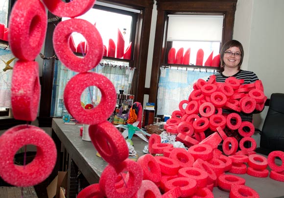 Reuse artist Nicole McGee in Cleveland is opening a creative reuse center and art boutique