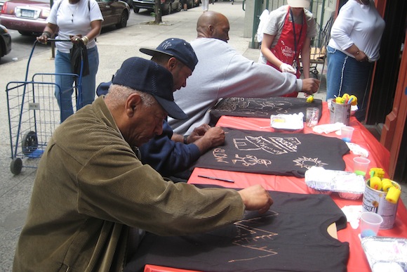 T-shirt workshop at The Laundry Room in Harlem, NYC