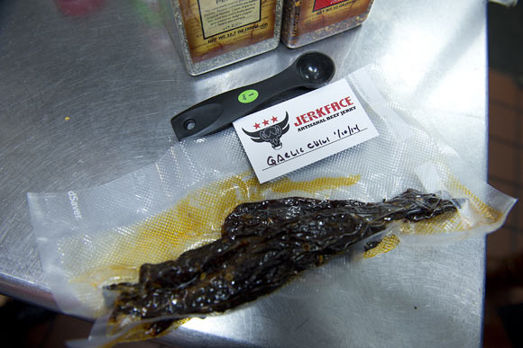 Judycki sells JerkFace Jerky to bars like Iron Horse and Smoke and Barrel