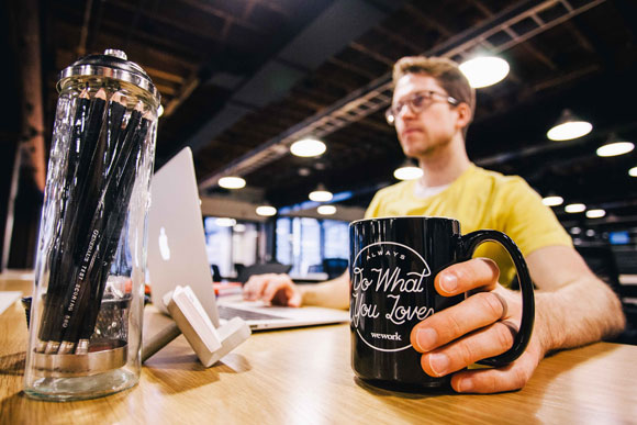 The new WeWork in Chinatown (pictured) and its companion in Shaw add 900 new coworking seats to D.C.