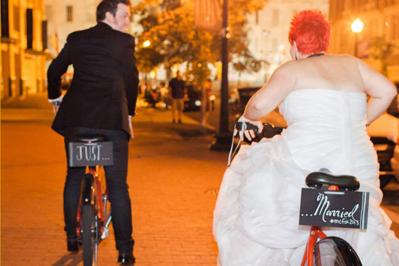 Capital Bikeshare: commuter's friend...and a novel wedding getaway vehicle