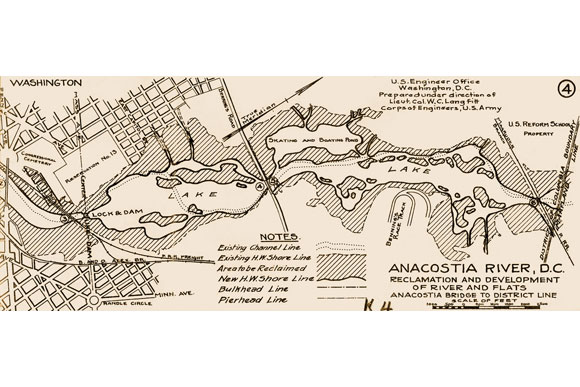 Map of the Anacostia circa 1913