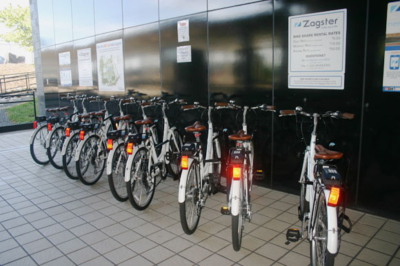 The Zagster bike dock