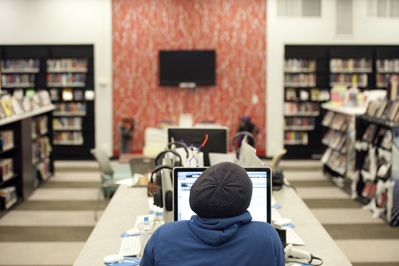 The Teen Room at the library, which has already been renovated