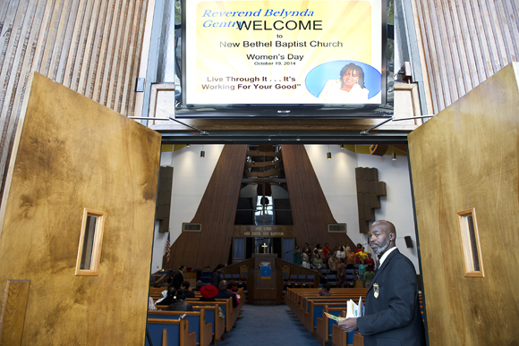 New Bethel Church in Shaw is seeing its congregation grow -- with young families moving in