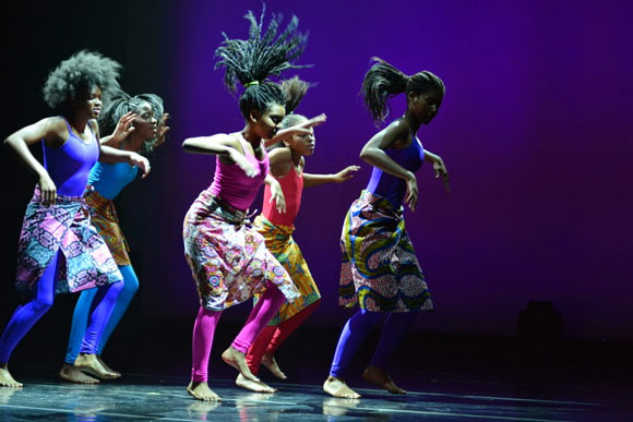 Dancers perform at a fundraiser for THEARC, Town Hall Education Arts Recreation Campus, in Ward 8