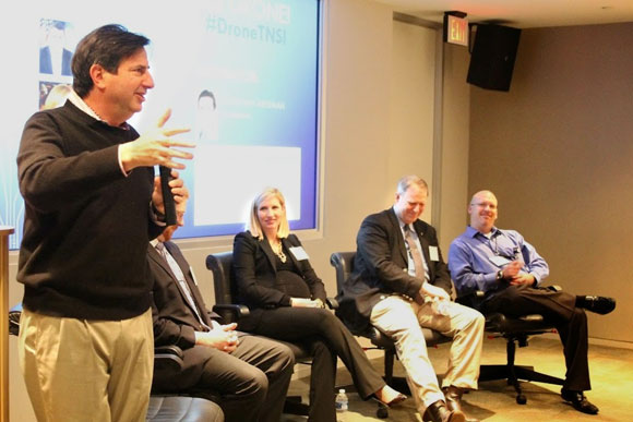 Jonathan Aberman, left, founded a public-private partnership designed to get innovative startup technology into the hands of the federal government. He believes that by doing so, the D.C. region can gain "unbelievable opportunities" in cybersecurity.