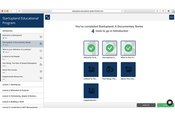 Part of the Startupland curriculum