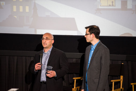 Jonathon Perrelli and Justin Gutwein at the Startupland documentary premiere