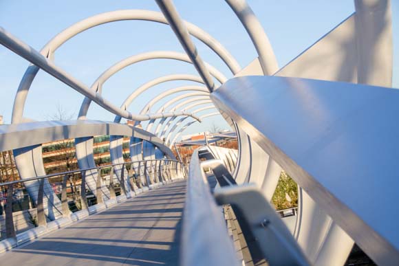 Yards Park pedestrian bridge