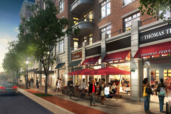 A rendering of JBG's 13th and U project