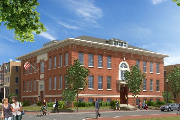 Rendering of Edmonds School condominium building