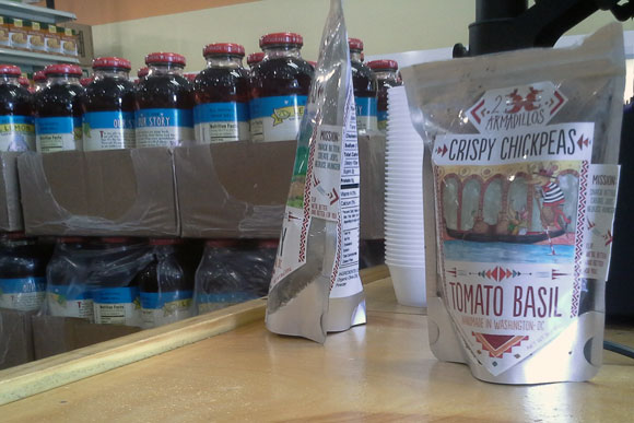 Local chickpea company 2Armadillos by the register