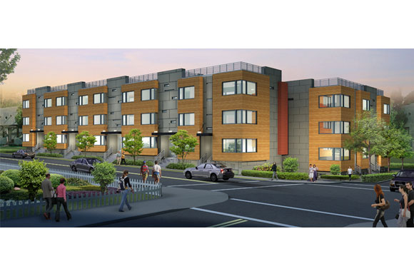 Rendering of Jackson Place Flats