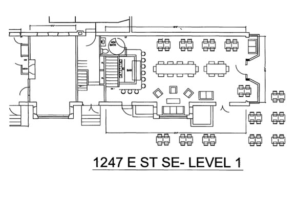 Preliminary plans submitted to the DC Board of Zoning Adjustment for the cafe at 1247 E St SE