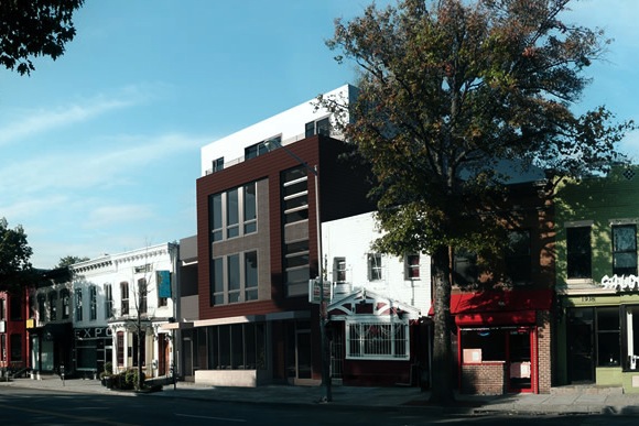 A rendering of the ArtView condos coming to 9th St NW