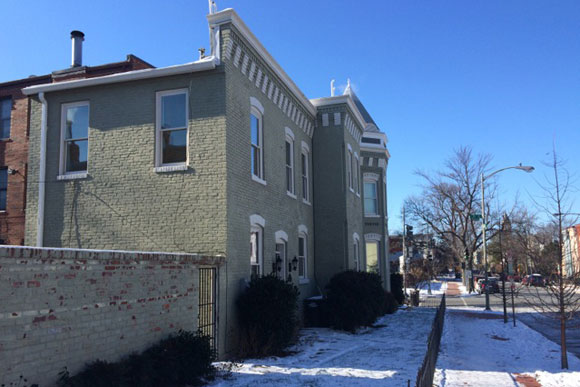 The rowhouse, formerly a corner market, that will become the headquarters for the National Black Nurses Association, and a small museum