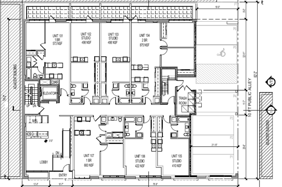 A typical floor plan