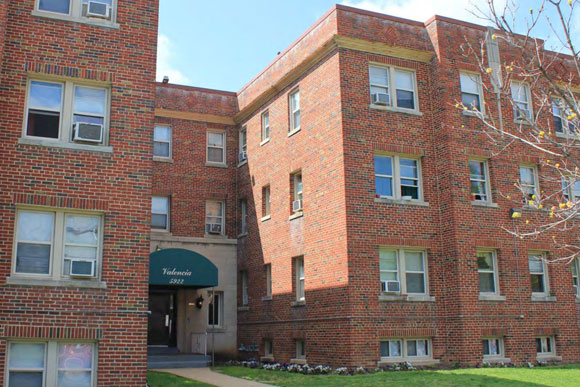 The Valencia, one of three Brightwood apartment buildings to be rehabbed and preserved as affordable housing