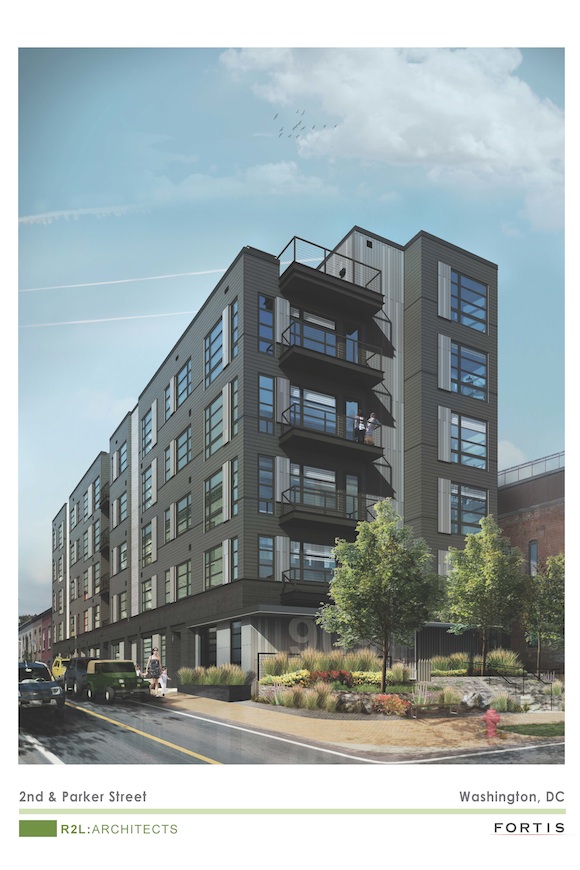 Rendering of residences at 911 2nd St. NE