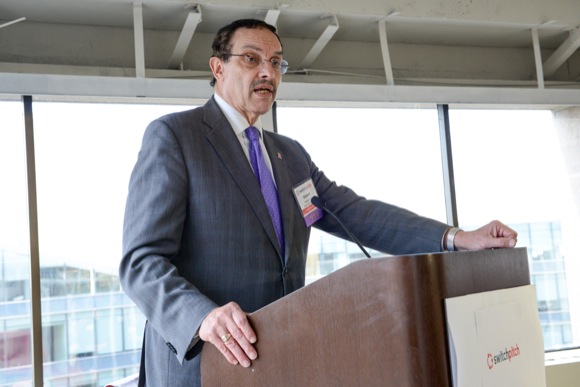 Mayor Gray speaking at Switchpitch