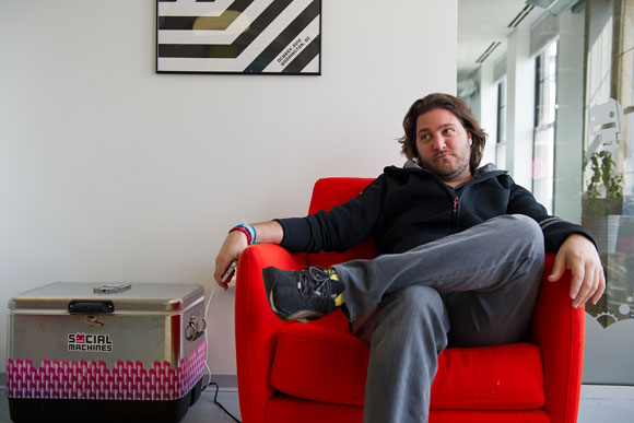 Peter Corbett, president and CEO of iStrategyLabs, in his office