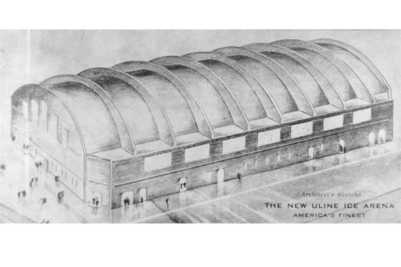 1941: Architect's sketch of Uline Arena