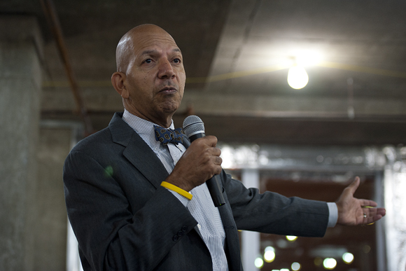 Former D.C. mayor Anthony Williams speaking at Elevation DC's "Creating Great Neighborhoods" panel. "We are about halfway up the mountain," he said