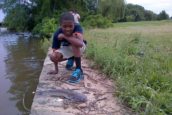 Fishing at the Aquatic Resources Education Center