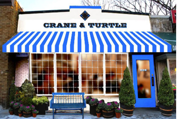 A rendering of Crane and Turtle from the restaurant's Facebook page