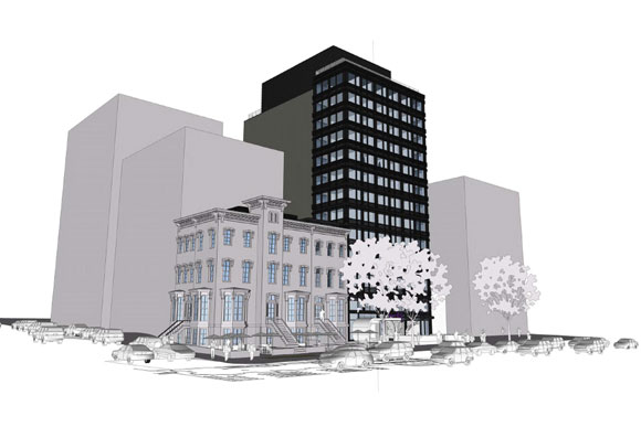 Rendering of The Moxy at 11th and K